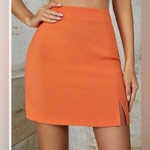 Ekouaer Orange Women's Skort. Model is actual color not last photo.